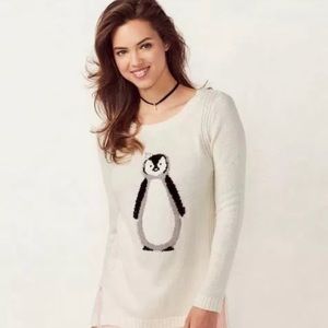 Lauren Conrad Peguin Sweater sz XS